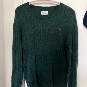 Abercrombie A&F Signature Icon Cable Crew Sweater (Merino)